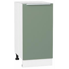 Шкаф нижний с 1-ой дверцей Фьюжн Н 400 Silky Mint-Белый