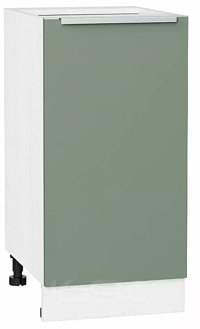Шкаф нижний с 1-ой дверцей Фьюжн Н 400 Silky Mint-Белый