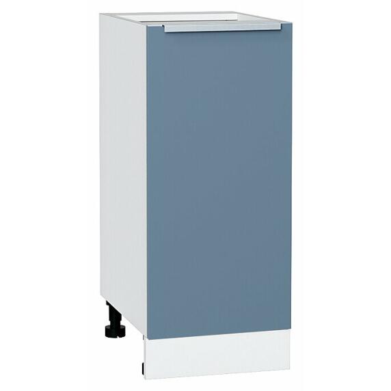 Шкаф нижний с 1-ой дверцей Фьюжн Silky Blue Белый 816*350*480