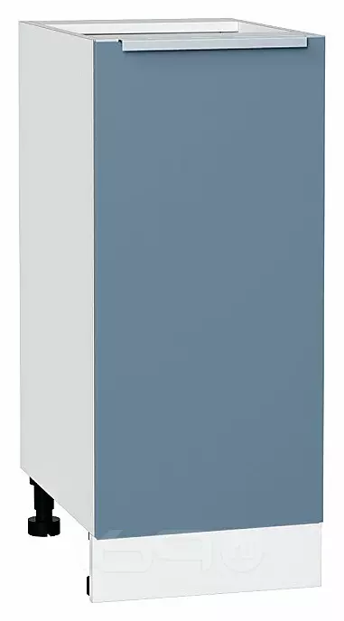 Шкаф нижний с 1-ой дверцей Фьюжн Silky Blue Белый 816*350*480