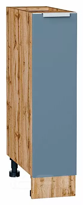 Шкаф нижний с 1-ой дверцей Фьюжн Silky Blue Дуб Вотан 816*200*480