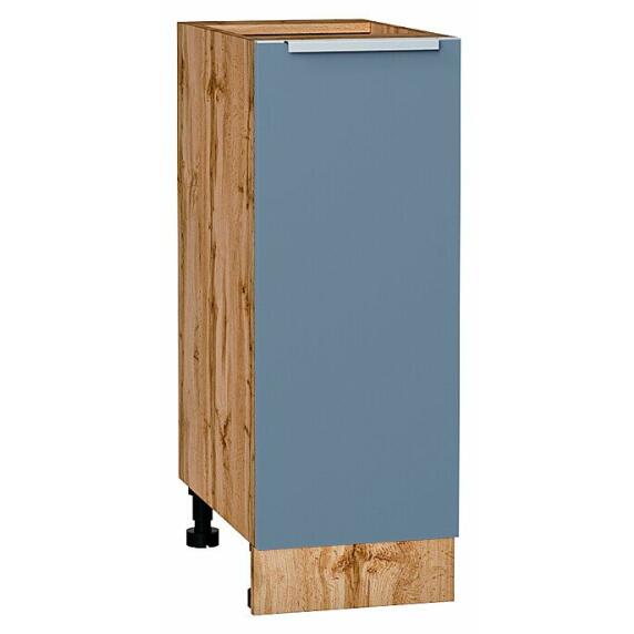 Шкаф нижний с 1-ой дверцей Фьюжн Silky Blue Дуб Вотан 816*300*480