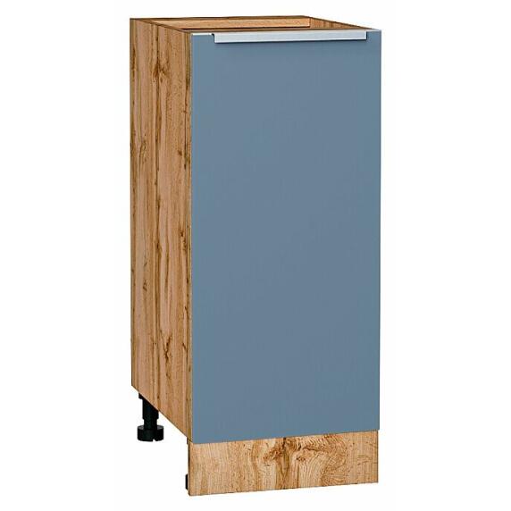Шкаф нижний с 1-ой дверцей Фьюжн Silky Blue Дуб Вотан 816*350*480