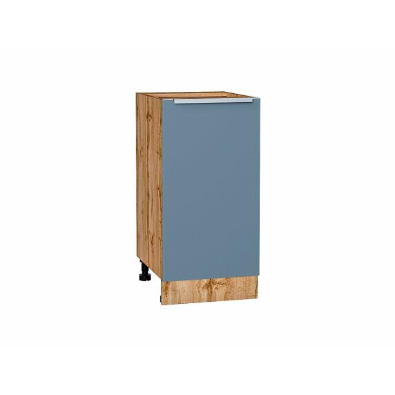 Шкаф нижний с 1-ой дверцей Фьюжн Silky Blue Дуб Вотан 816*400*480