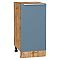 Шкаф нижний с 1-ой дверцей Фьюжн Silky Blue Дуб Вотан 816*400*480 Шкаф нижний с 1-ой дверцей Фьюжн Silky Blue Дуб Вотан 816*400*480