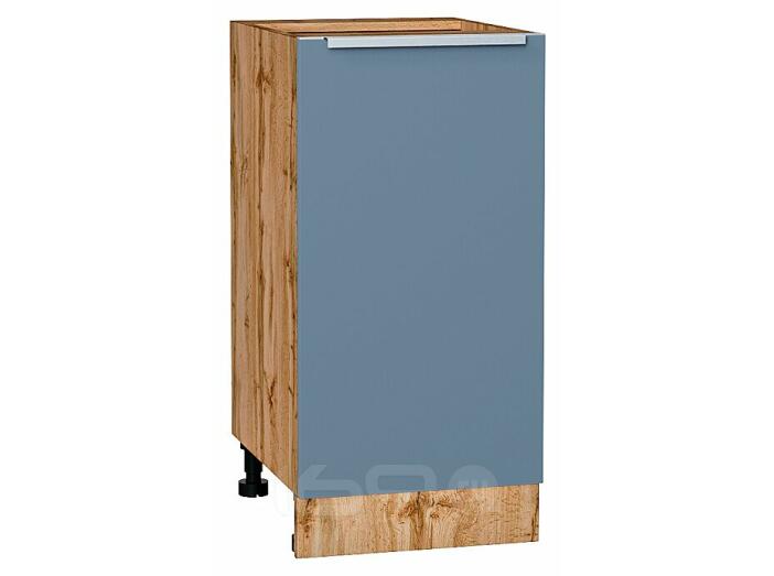 Шкаф нижний с 1-ой дверцей Фьюжн Silky Blue Дуб Вотан 816*400*480