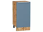 Шкаф нижний с 1-ой дверцей Фьюжн Silky Blue Дуб Вотан 816*400*480