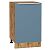 Шкаф нижний с 1-ой дверцей Фьюжн Silky Blue Дуб Вотан 816*500*480