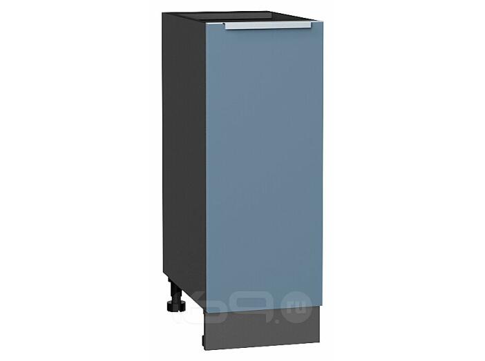 Шкаф нижний с 1-ой дверцей Фьюжн Silky Blue Graphite 816*300*480