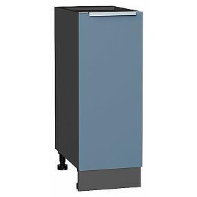 Шкаф нижний с 1-ой дверцей Фьюжн Silky Blue Graphite 816*300*480
