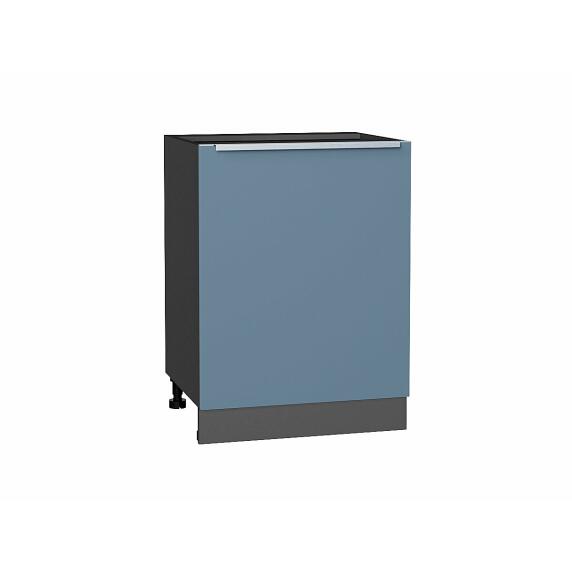 Шкаф нижний с 1-ой дверцей Фьюжн Silky Blue Graphite 816*600*480