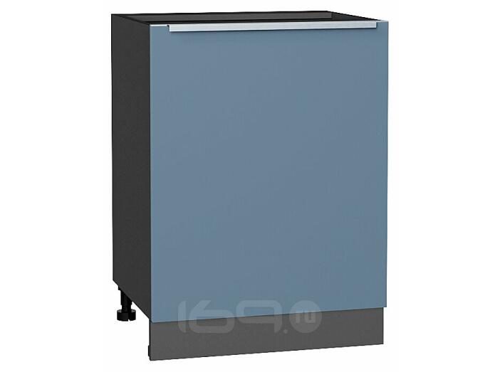 Шкаф нижний с 1-ой дверцей Фьюжн Silky Blue Graphite 816*600*480