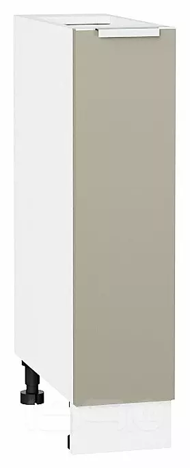 Шкаф нижний с 1-ой дверцей Фьюжн Silky Grey Белый 816*200*480