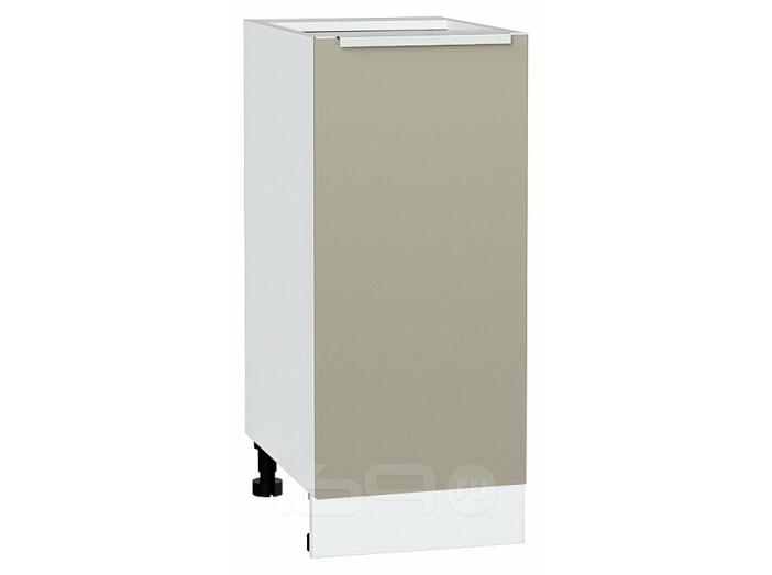Шкаф нижний с 1-ой дверцей Фьюжн Silky Grey Белый 816*350*480