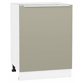 Шкаф нижний с 1-ой дверцей Фьюжн Silky Grey Белый 816*600*480