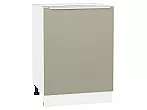 Шкаф нижний с 1-ой дверцей Фьюжн Silky Grey Белый 816*600*480