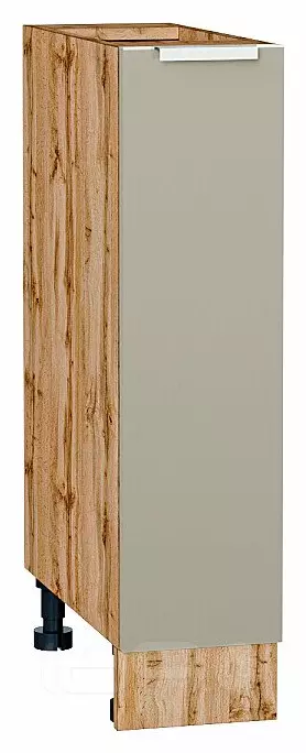 Шкаф нижний с 1-ой дверцей Фьюжн Silky Grey Дуб Вотан 816*200*480
