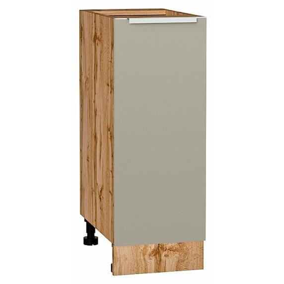 Шкаф нижний с 1-ой дверцей Фьюжн Silky Grey Дуб Вотан 816*300*480