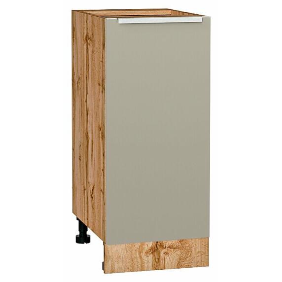 Шкаф нижний с 1-ой дверцей Фьюжн Silky Grey Дуб Вотан 816*350*480
