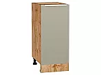 Шкаф нижний с 1-ой дверцей Фьюжн Silky Grey Дуб Вотан 816*350*480