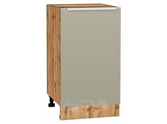 Шкаф нижний с 1-ой дверцей Фьюжн Silky Grey Дуб Вотан 816*450*480