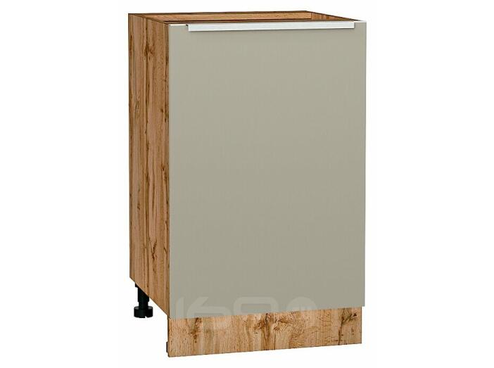 Шкаф нижний с 1-ой дверцей Фьюжн Silky Grey Дуб Вотан 816*500*480
