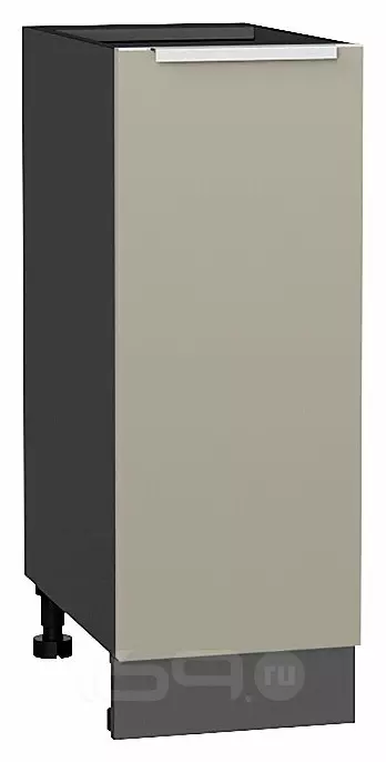 Шкаф нижний с 1-ой дверцей Фьюжн Silky Grey Graphite 816*300*480