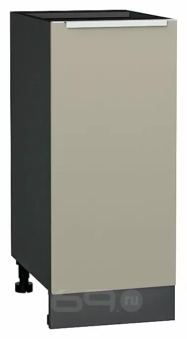 Шкаф нижний с 1-ой дверцей Фьюжн Silky Grey Graphite 816*350*480