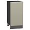 Шкаф нижний с 1-ой дверцей Фьюжн Silky Grey Graphite 816*400*480 Шкаф нижний с 1-ой дверцей Фьюжн Silky Grey Graphite 816*400*480