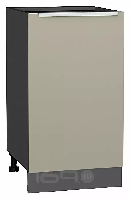 Шкаф нижний с 1-ой дверцей Фьюжн Silky Grey Graphite 816*450*480