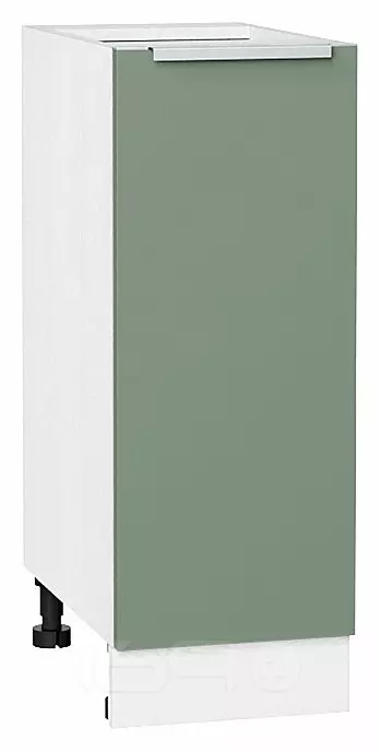 Шкаф нижний с 1-ой дверцей Фьюжн Silky Mint Белый 816*300*480