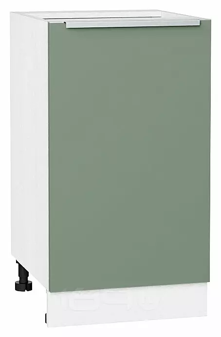 Шкаф нижний с 1-ой дверцей Фьюжн Silky Mint Белый 816*450*480