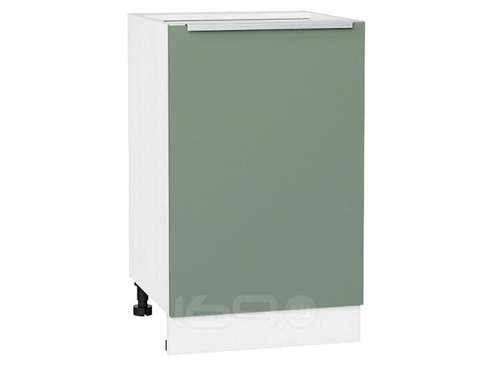 Шкаф нижний с 1-ой дверцей Фьюжн Silky Mint Белый 816*500*480