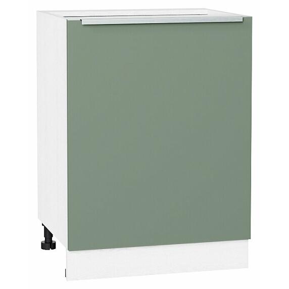 Шкаф нижний с 1-ой дверцей Фьюжн Silky Mint Белый 816*600*480