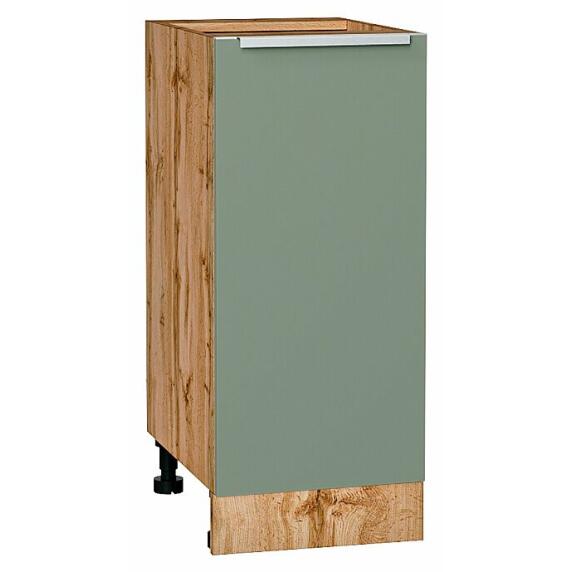 Шкаф нижний с 1-ой дверцей Фьюжн Silky Mint Дуб Вотан 816*350*480