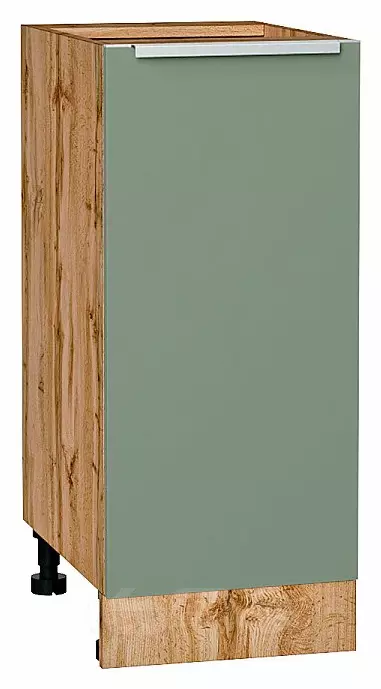 Шкаф нижний с 1-ой дверцей Фьюжн Silky Mint Дуб Вотан 816*350*480