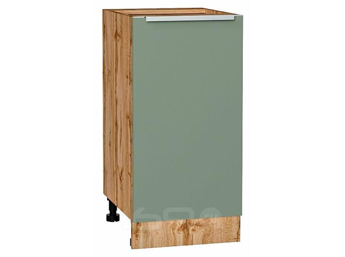 Шкаф нижний с 1-ой дверцей Фьюжн Silky Mint Дуб Вотан 816*400*480