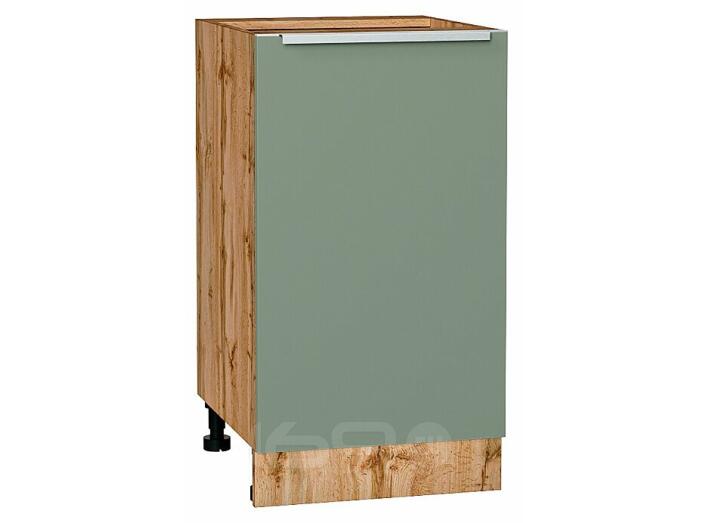 Шкаф нижний с 1-ой дверцей Фьюжн Silky Mint Дуб Вотан 816*450*480