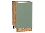 Шкаф нижний с 1-ой дверцей Фьюжн Silky Mint Дуб Вотан 816*450*480