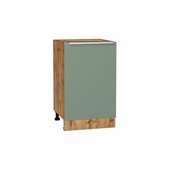Шкаф нижний с 1-ой дверцей Фьюжн Silky Mint Дуб Вотан 816*500*480