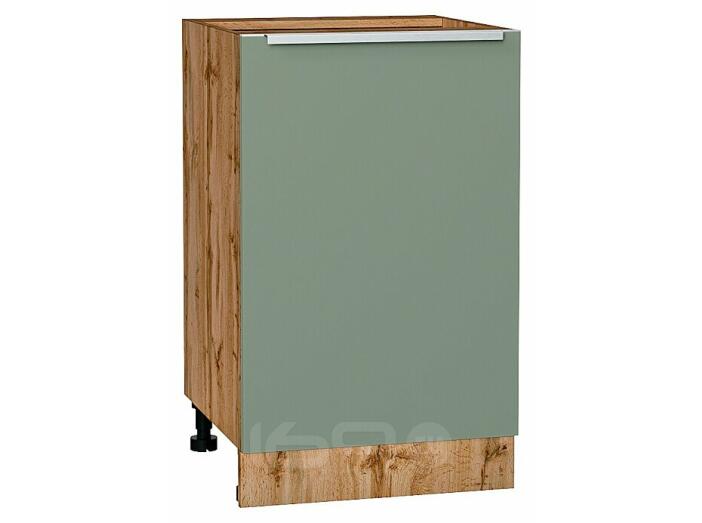 Шкаф нижний с 1-ой дверцей Фьюжн Silky Mint Дуб Вотан 816*500*480