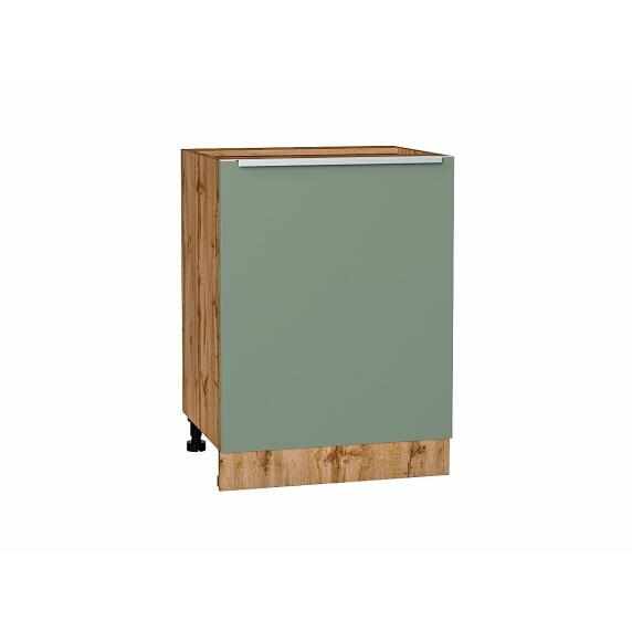 Шкаф нижний с 1-ой дверцей Фьюжн Silky Mint Дуб Вотан 816*600*480