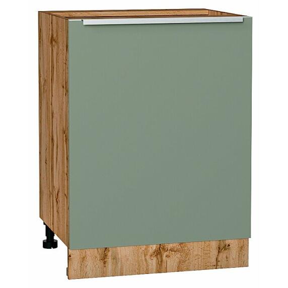 Шкаф нижний с 1-ой дверцей Фьюжн Silky Mint Дуб Вотан 816*600*480