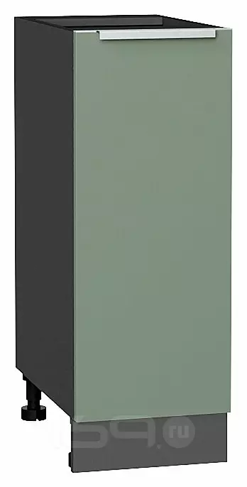 Шкаф нижний с 1-ой дверцей Фьюжн Silky Mint Graphite 816*300*480