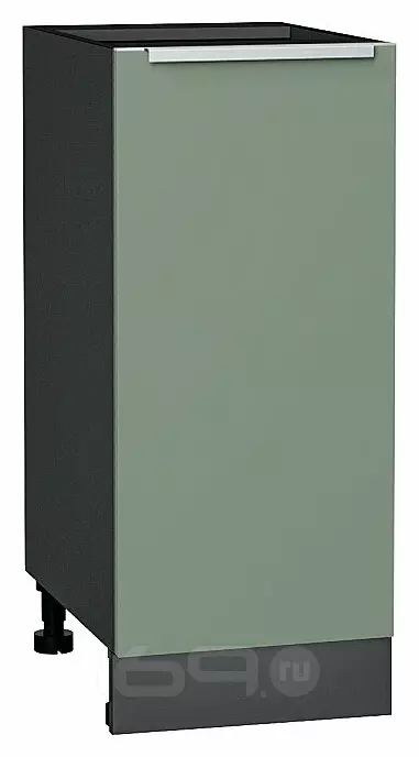 Шкаф нижний с 1-ой дверцей Фьюжн Silky Mint Graphite 816*350*480