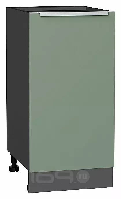 Шкаф нижний с 1-ой дверцей Фьюжн Silky Mint Graphite 816*400*480