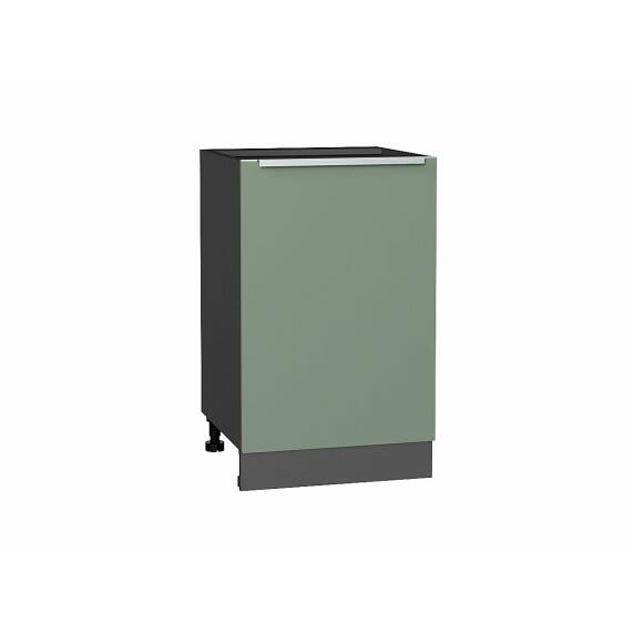 Шкаф нижний с 1-ой дверцей Фьюжн Silky Mint Graphite 816*500*480