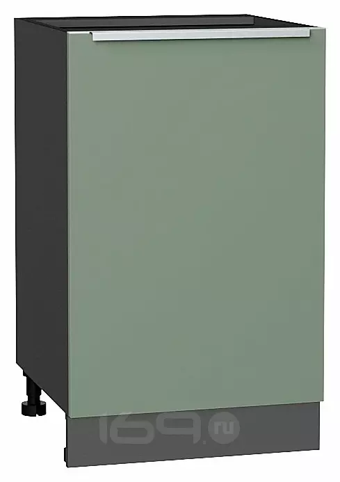 Шкаф нижний с 1-ой дверцей Фьюжн Silky Mint Graphite 816*500*480