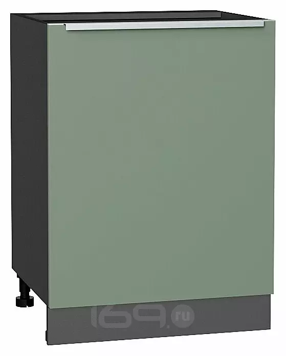 Шкаф нижний с 1-ой дверцей Фьюжн Silky Mint Graphite 816*600*480