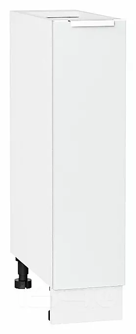 Шкаф нижний с 1-ой дверцей Фьюжн Silky White Белый 816*200*480